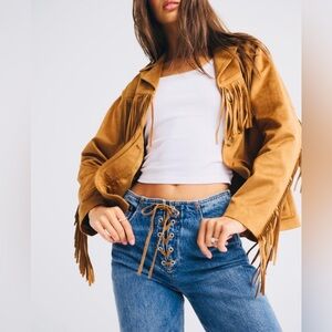 ✨Almost Famous Women’s Hippie Flared Jeans – Size 11 – Lace-Up Front🍁🤠🍂✨